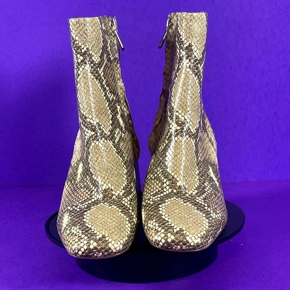 Sam‎ Edelman Women's Tan Snake Print DaRuby Ankle Bootie Shoe Size 5.5-NEW - Picture 2 of 11